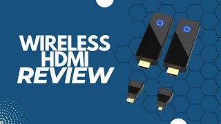 Review Wireless HDMI Transmitter and Receiver 1080P 60HZNot for 1080i 98FT DualBand WiFi [upl. by Kinelski]