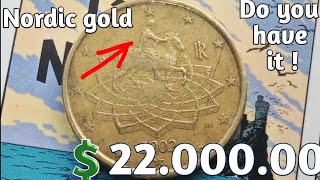 this rare error Nordic gold 2002 50 Euro Cent Coin  Italy worth 22000  coin worth money [upl. by Ibed766]