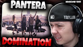 FIRST TIME HEARING Pantera  Domination LIVE in MOSCOW 1991  GENUINE REACTION [upl. by Mullane]