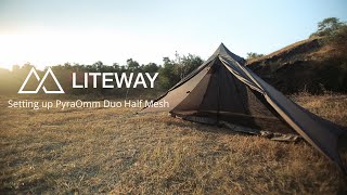 How to pitch Liteway PyraOmm Duo Half Mesh [upl. by Tecu]