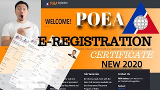 Kumuha ng ESERVICES Certificate Online 2022 eregistration ng POEA [upl. by Lawson]