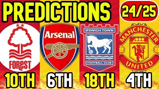 BOOKIES NEW PREMIER LEAGUE TABLE PREDICTIONS [upl. by Buote672]