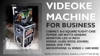 Portable Videoke Machine 8x2 200 Watts Premium Flight Case LED 24 [upl. by Hyacinthie]