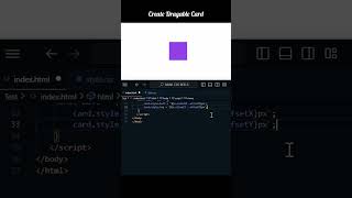 Create Dragable Div with JavaScript  tipsandtricks css javascript javascriptprojects webdesign [upl. by Albemarle566]