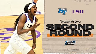 LSU vs Middle Tennessee  Second Round NCAA tournament extended highlights [upl. by Spenser338]