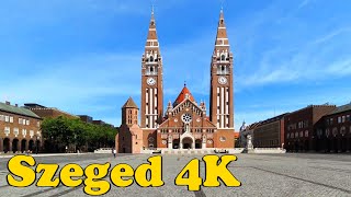 Szeged Hungary Walking Tour 4K [upl. by Karon]