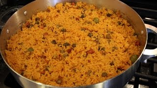 How To Make Authentic Puerto Rican Arroz Con Gandules  Party Rice [upl. by Nylg387]