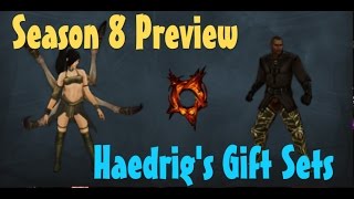 Diablo 3 Season 8 Preview cosmetics Haedrigs Gift sets [upl. by Colin]