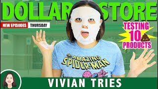 10 WEIRD DOLLAR STORE ITEMS  VIVIAN TRIES HAUL [upl. by Bobbi]