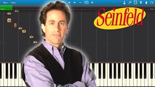 Seinfeld  TV Series  Theme Song  Piano Tutorial  Synthesia Cover [upl. by Annoyed513]