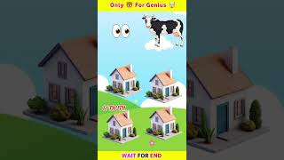 Focus Test For Genius 🤯🤯 cartoon shortsfeed shorts challenge cow puzzle [upl. by Gowon]