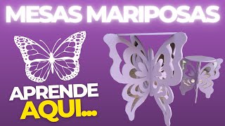 MUY FACIL APRENDE a Fabricar una Mesa MARIPOSA para DECORACIÓN de Fiestas y Eventos PASO a PASO [upl. by Naomi430]