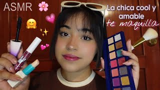 ASMR roleplay la chica popular del colegio te maquilla 💄📚🥰 [upl. by Austreng]