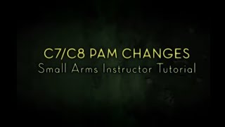 Canadian Forces  2018 C7 Rifle  C8 Carbine PAM Changes Small Arms Instructor Tutorial [upl. by Kale991]