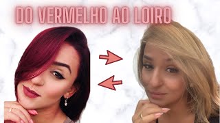 COMO TIRAR O VERMELHO com SHAMPOOZADA  DO VERMELHO AO LOIRO [upl. by Gillie]