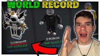 Im Officially RICHER Than ROBLOX WORLD RECORD BROKEN  Linkmon99 ROBLOX [upl. by Eugenio960]