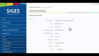 InformesAsistencia en SIGES [upl. by Ailec]