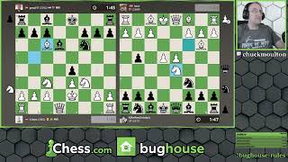 high level bughouse commentary on chesscom [upl. by Epps712]