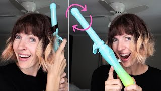 Beachwaver B1 Rotating Hair Curler Demo  Review [upl. by Larena]