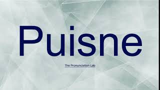 Puisne Pronunciation How to Say Puisne  Can You Pronounce Puisne Correctly [upl. by Ynittirb309]