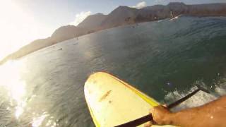 Big Wave Surfer Laird Hamilton Riding A Wave SUP [upl. by Anastas]