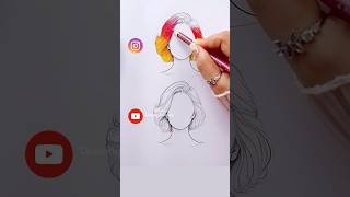 Satisfying art Instagram VS YouTube art coloring shorts [upl. by Fiertz931]