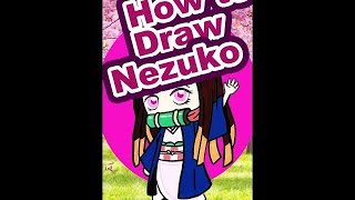 How to Draw Nezuko Kamado  Posca pen paint marker tutorial on paper shorts [upl. by Skippy700]