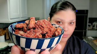 Candied Pecans Recipe  VLOGMAS Day 23  Simply Mama Cooks [upl. by Marylou]