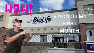 How Much Money I Make Donating Plasma Each Month  Biolife Plasma Services [upl. by Yenffad149]