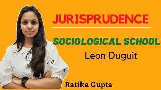 Leon Duguit  Sociological school of Jurisprudence [upl. by Ulphiah]