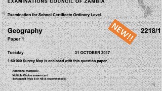 Geography Paper 1 2017 internal [upl. by Nevsa]