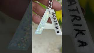 Customised Name keychain with sparkle [upl. by Eile36]