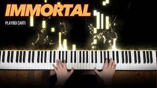 Playboi Carti  Immortal Piano Cover [upl. by Eneluqcaj]