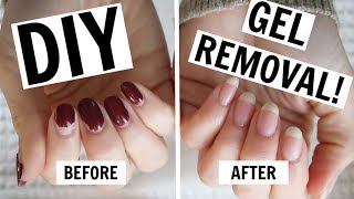 AtHome Gel Manicure Removal  NO FOILS NO DAMAGE [upl. by Adlev937]