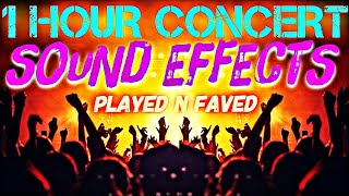 1 Hour Concert Sound Effects  Stage Applause  Screaming  Shouting  Stadium Crowds  Royalty Free [upl. by Bennet]