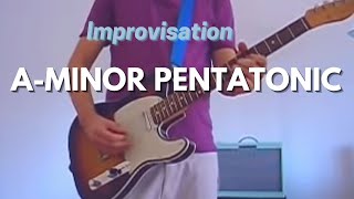 Improvisation AMinor Pentatonic Guitar Solo [upl. by Decamp]