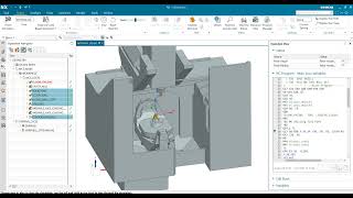 Siemens NX Post Processor for Mazak variaxis ij600 5axis with machine simulation [upl. by Lilahk]