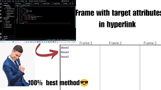 Frame As Hyperlink Target In Html  Easy Explanation 🔥 2023 in Hindi 😎 [upl. by Arratahs]