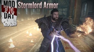 Skyrim Mod of the Day  Episode 238 Stormlord Armor [upl. by Sibella]