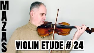 JF Mazas Violin Etude no 24 The Mordent Op36 Etudes Speciales by Violinexplorer [upl. by Sosna]