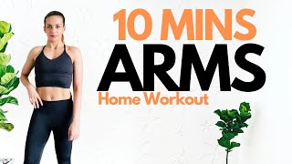 10 MIN ARMS Home Workout I Toning Dumbbell Workout [upl. by Gainor]