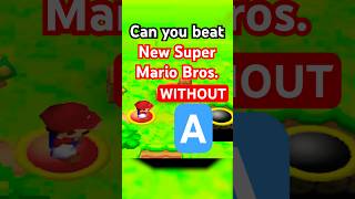 Can you Beat New Super Mario Bros DS Without A mario gaming nintendo [upl. by Eicnarf705]