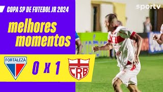 FORTALEZA 0 X 1 CRB  MELHORES MOMENTOS  COPA SÃO PAULO DE FUTEBOL JR 2024  sportv [upl. by Keller]