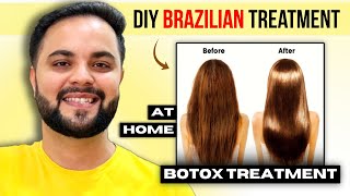 DIY Brazilian Keratin Treatment at Home  Botox Treatment at Home [upl. by Dario130]