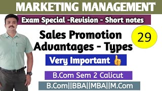 Sales PromotionAdvantages Kinds of Sales Promotion Module 4Part 2 Marketing Management [upl. by Ramad]