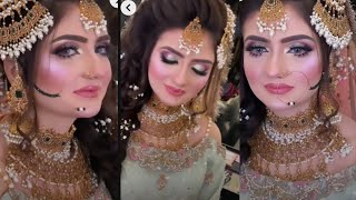 5 Minat Eyes Makeup Work Walima Bridal Makeup Tutorial Soft Beautiful Eyes Makeup Tutoriall [upl. by Harehs]