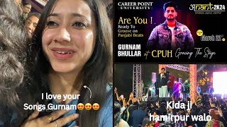 Gurnam Bhullar Diamond LIVE😍 Anant Youth Fest 2k24 Career Point University Hamirpur gurnambhullar [upl. by Hashimoto51]