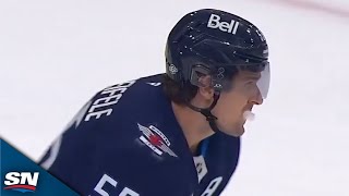 Jets Mark Scheifele Wires Home Wild BuzzerBeater Off The Draw [upl. by Notsrik]