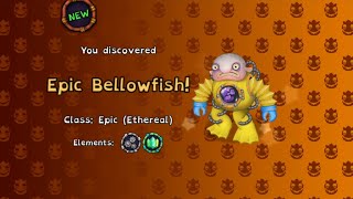 How to get Epic Bellowfish  Ethereal Island My Singing Monsters 412 [upl. by Enirol150]