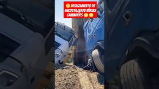 caminhão sendo puxado pelo deslizamentocaminhao caminhoneiro [upl. by Meingoldas922]